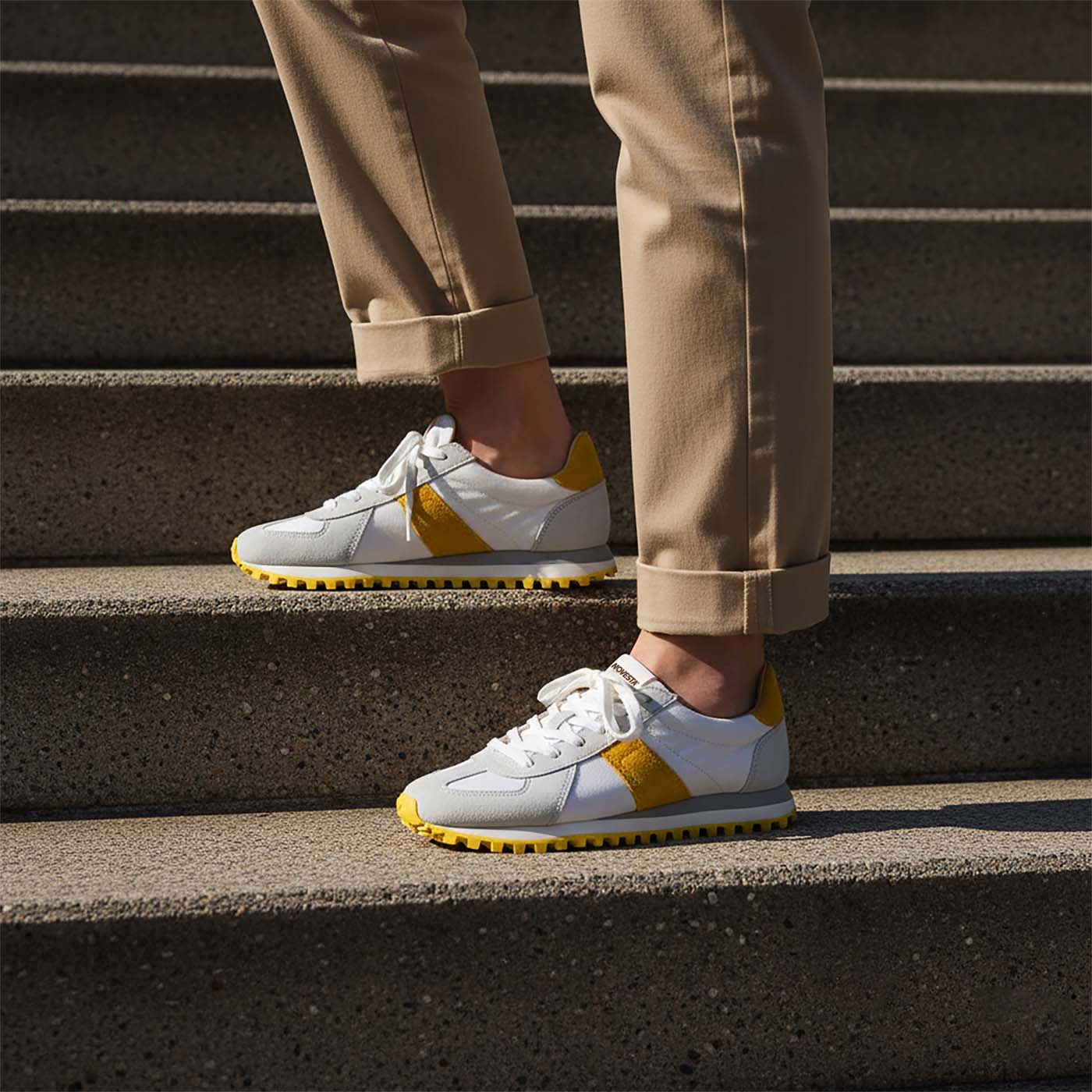 GERMAN TRAINER TRAIL WHITE/YELLOW