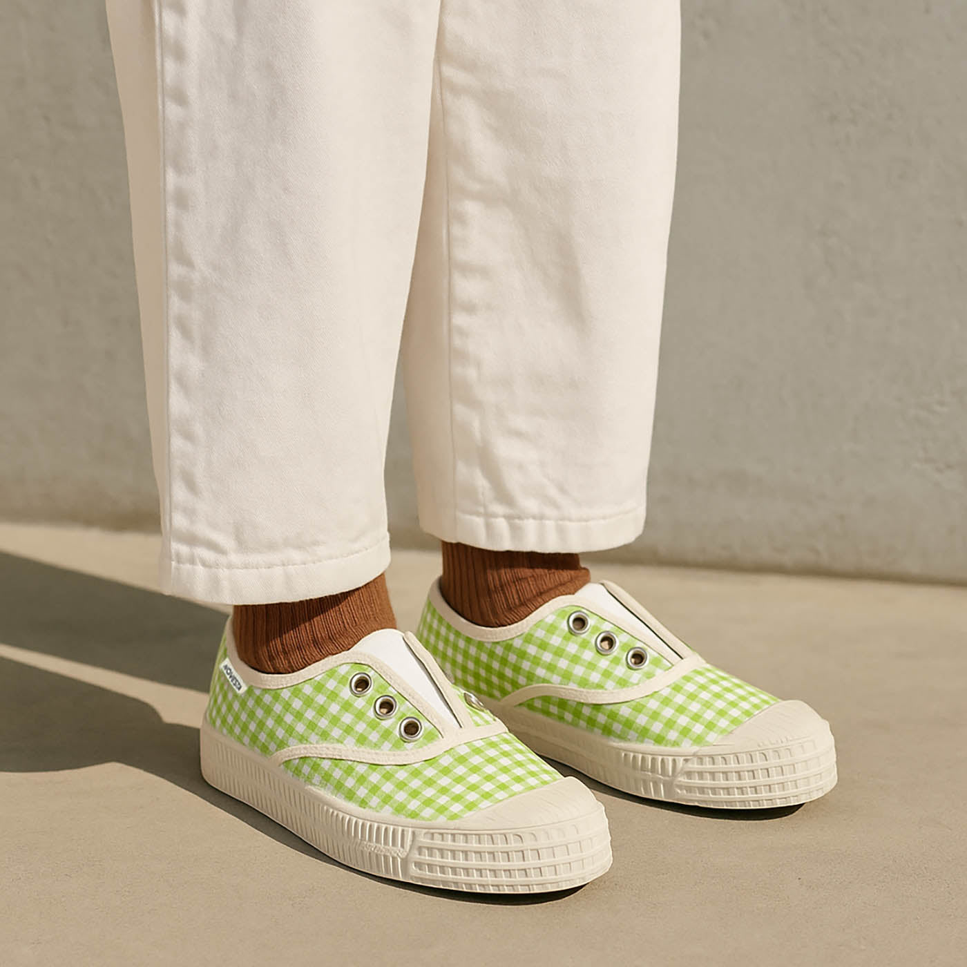 STAR KID ELASTIC GINGHAM GREEN