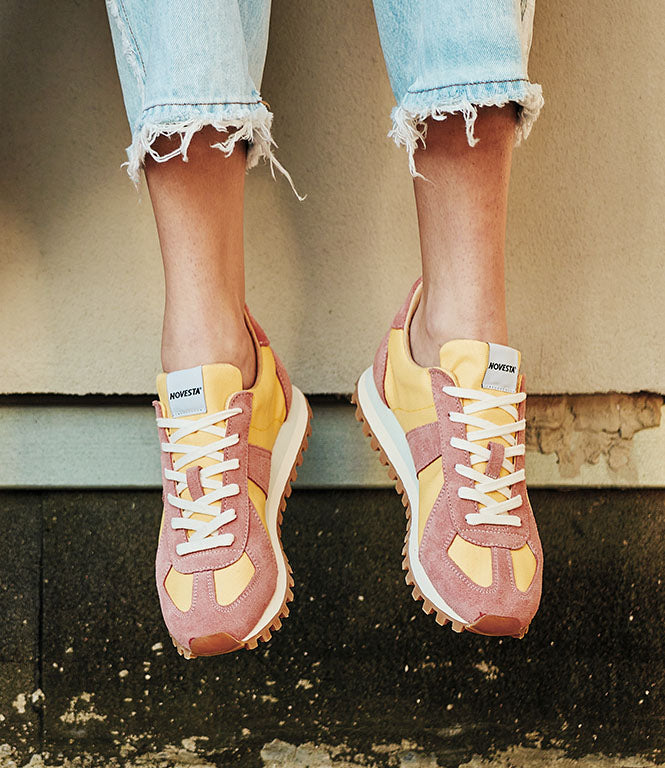 NOVESTA(ノヴェスタ / ノベスタ) 公式ストア通販 - GERMAN TRAINER TRAIL LIGHT YELLOW/PINK(GAT | ジャーマントレーナー)イエロー ピンク トレイル
