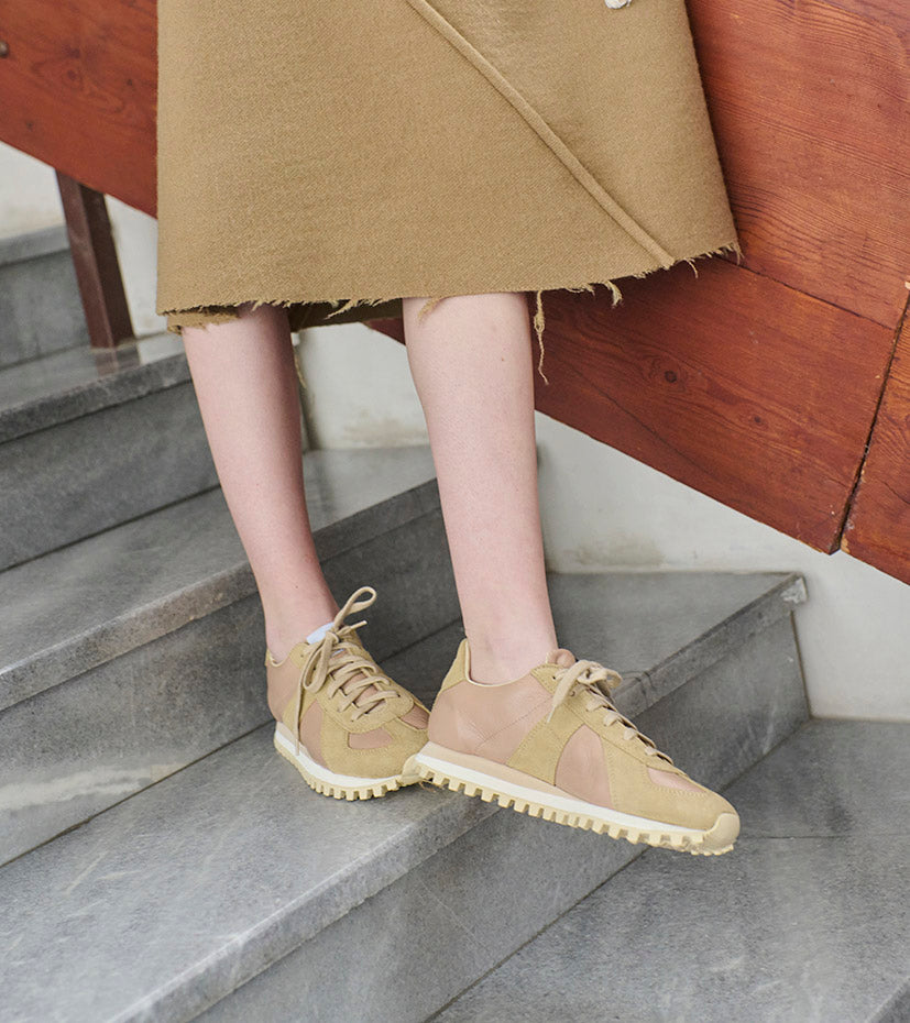 NOVESTA(ノヴェスタ / ノベスタ) 公式ストア通販 - GERMAN TRAINER LEATHER TRAIL BEIGE ジャーマントレーナー レザートレイル ベージュ