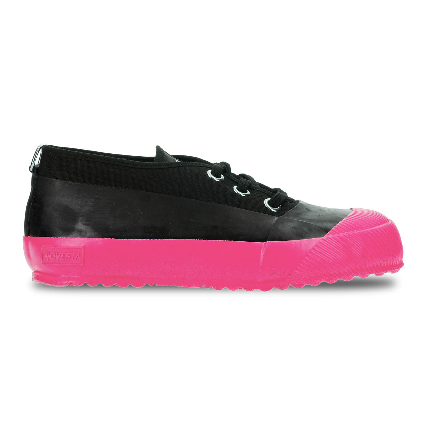 RUBBER SNEAKER LOW BLACK/PINK