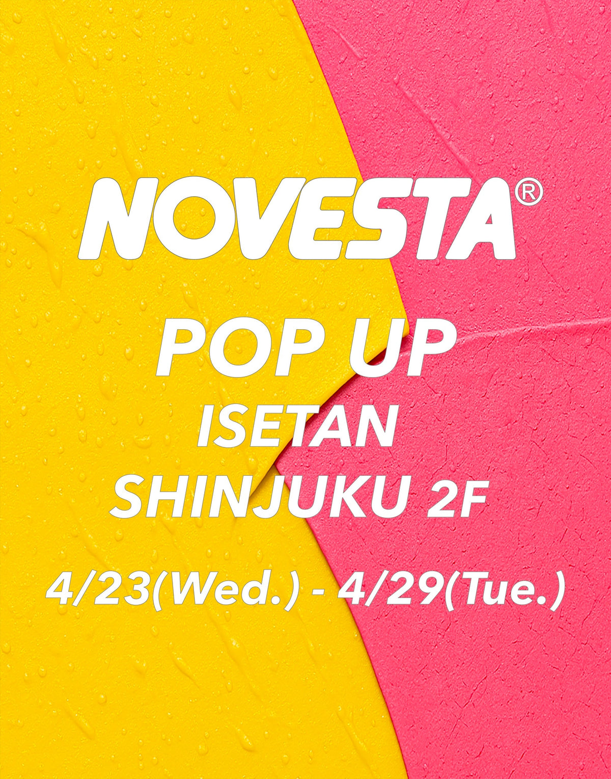NOVESTA（ノヴェスタ）ISETAN POP UP 展開モデルのご紹介