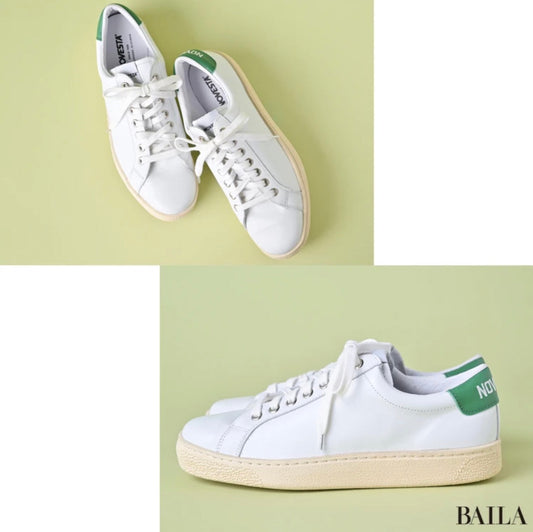 BAILA掲載 NOVESTA ITOH CLASSIC WHITE-GREEN 通勤スニーカー