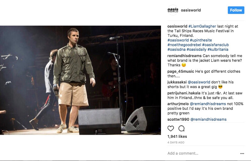 LIAM GALLAGHER'S NOVESTA STYLE AT TALL SHIPS RACES MUSIC FESTIVAL IN TURKU, FINLAND アーカイブ画像 1