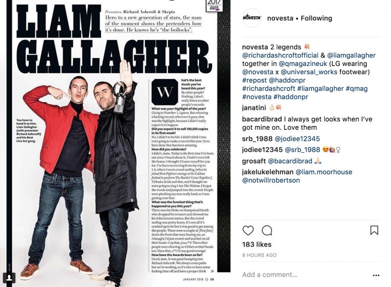 LIAM GALLAGHER WITH STAR MASTER ON Q MAGAZINE U.K アーカイブ画像 1