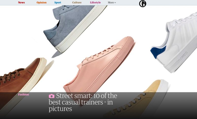 THE GUARDIAN U.K - 10 OF THE BEST CASUAL TRAINERS IN PICTURES アーカイブ画像 1