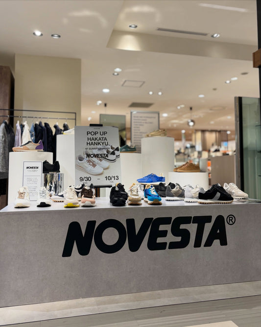 博多阪急4階サニー＆ボーダーのNOVESTA 26AW POP UP会場全景