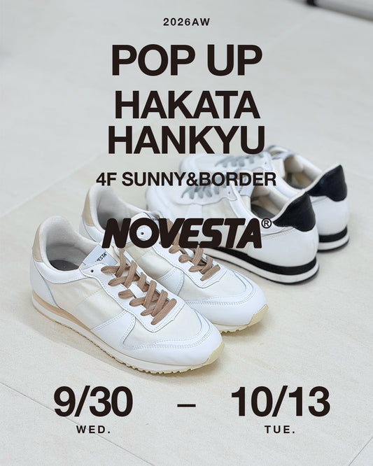NOVESTA 26AW POP UP 博多阪急4階サニー＆ボーダー｜9月30日〜10月13日