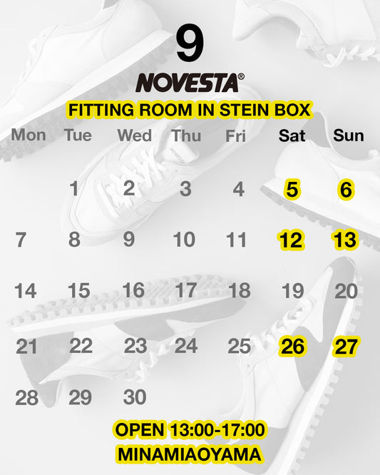 NOVESTA FITTING ROOM 2026年9月営業日カレンダー