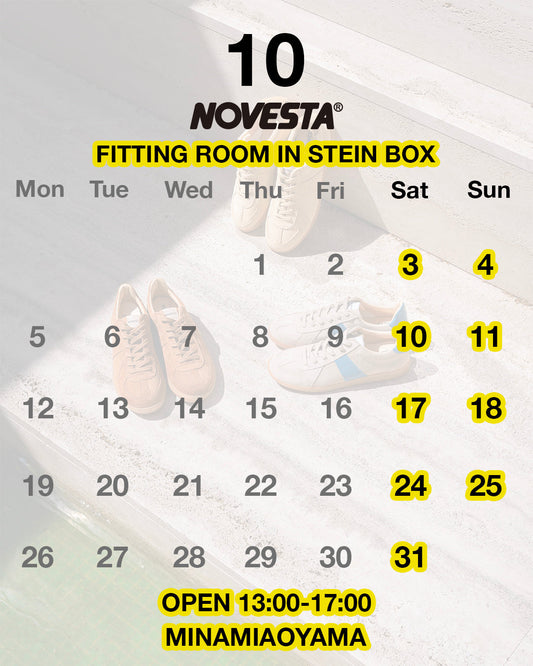 NOVESTA FITTING ROOM 2026年10月営業日カレンダー