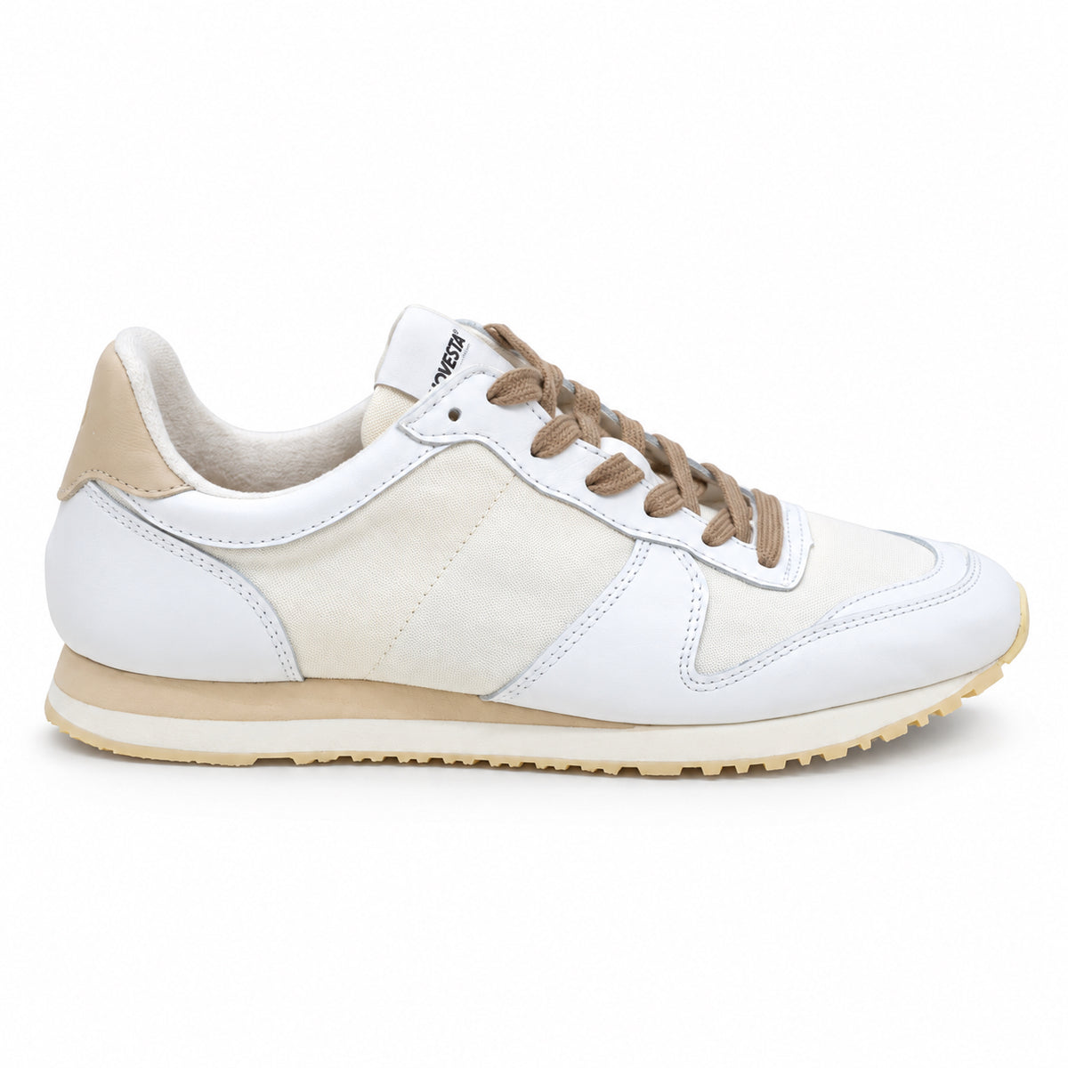NOVESTA MARATHON CLASSIC SMOOTH WHITE/BEIGE（ホワイト／ベージュ）の側面