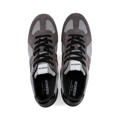 NOVESTA GAT MARATHON CLASSIC LEATHER CHARCOAL（ジャーマントレーナー・マラソン／レザー チャコール）スロバキア製スニーカー 上面