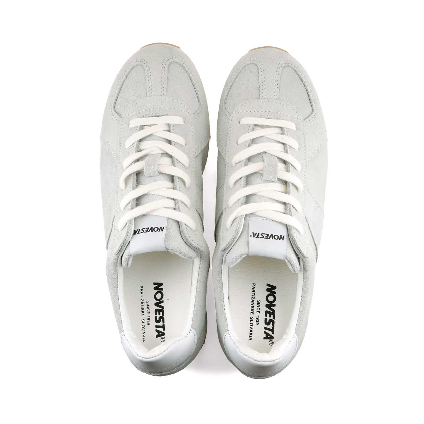 NOVESTA GAT MARATHON CLASSIC LEATHER WHITE（ジャーマントレーナー・マラソン／レザー ホワイト）スロバキア製スニーカー 上面