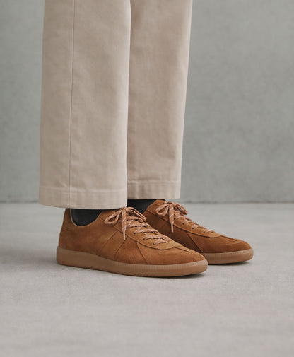GERMAN TRAINER ALL SUEDE CARAMEL