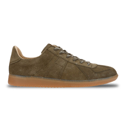 NOVESTA GERMAN TRAINER ALL SUEDE KHAKI（ジャーマントレーナー／カーキ）スロバキア製スニーカー 側面