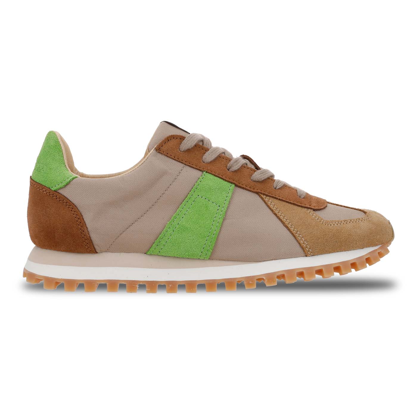 NOVESTA GERMAN TRAINER TRAIL WOOD/GREEN（ジャーマントレーナー・トレイル／ウッド／グリーン）スロバキア製スニーカー 側面