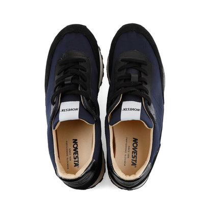 NOVESTA MARATHON RUNNER SUPER TRAIL RIPSTOP METALLIC NAVY/BLACK（マラソンランナー・スーパー・トレイル／メタリック ネイビー／ブラック）スロバキア製スニーカー 上面