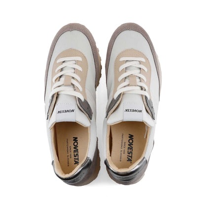 NOVESTA MARATHON RUNNER SUPER TRAIL RIPSTOP METALLIC TAUPE（マラソンランナー・スーパー・トレイル／メタリック トープ）スロバキア製スニーカー 上面