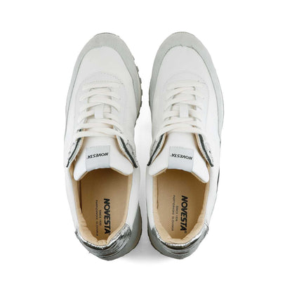 NOVESTA MARATHON RUNNER SUPER TRAIL RIPSTOP METALLIC WHITE（マラソンランナー・スーパー・トレイル／メタリック ホワイト）スロバキア製スニーカー 上面