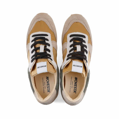 NOVESTA MARATHON CLASSIC SATIN BEIGE/CREAM（マラソン・クラシック・サテン／ベージュ・クリーム）スロバキア製スニーカー 上面