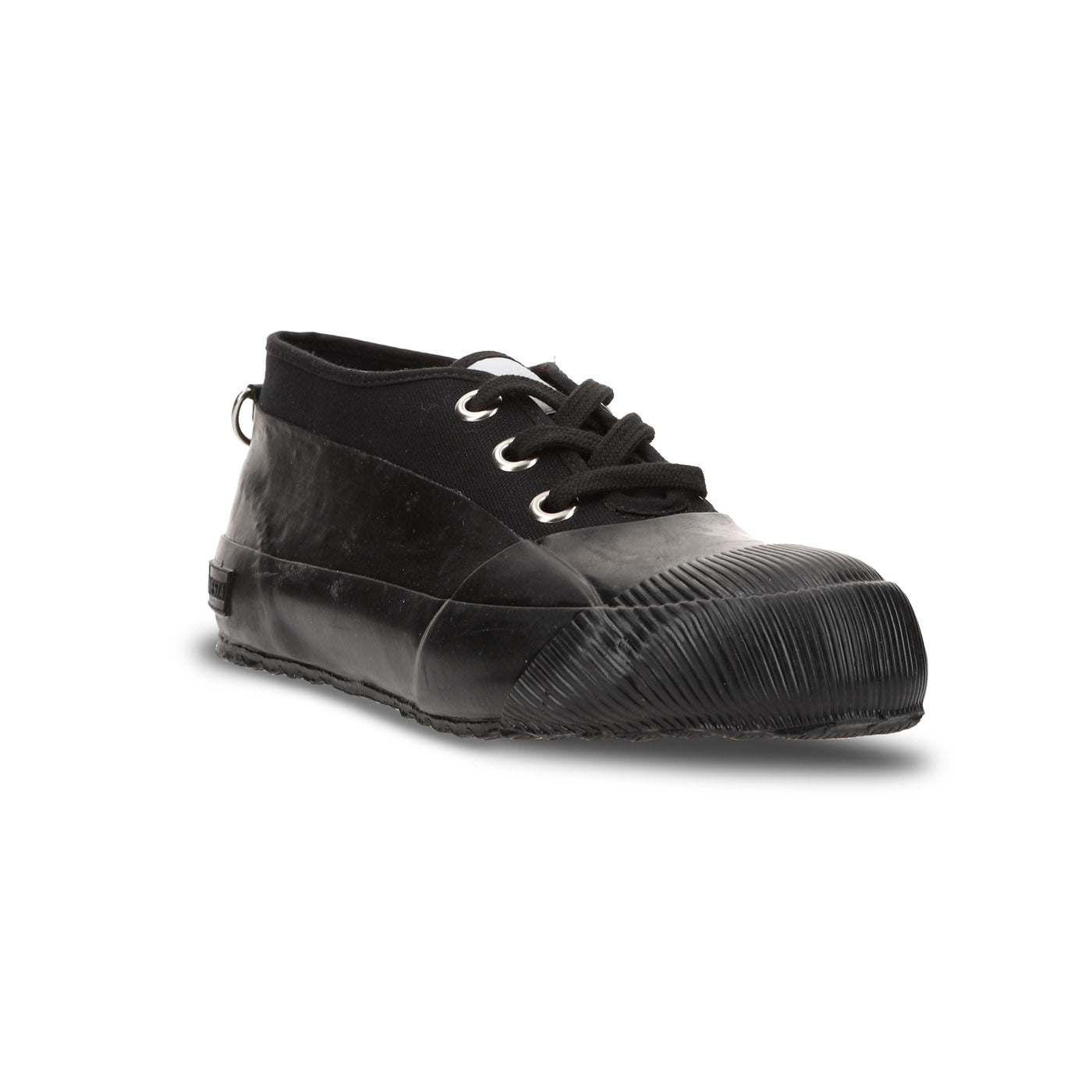 RUBBER SNEAKER LOW BLACK