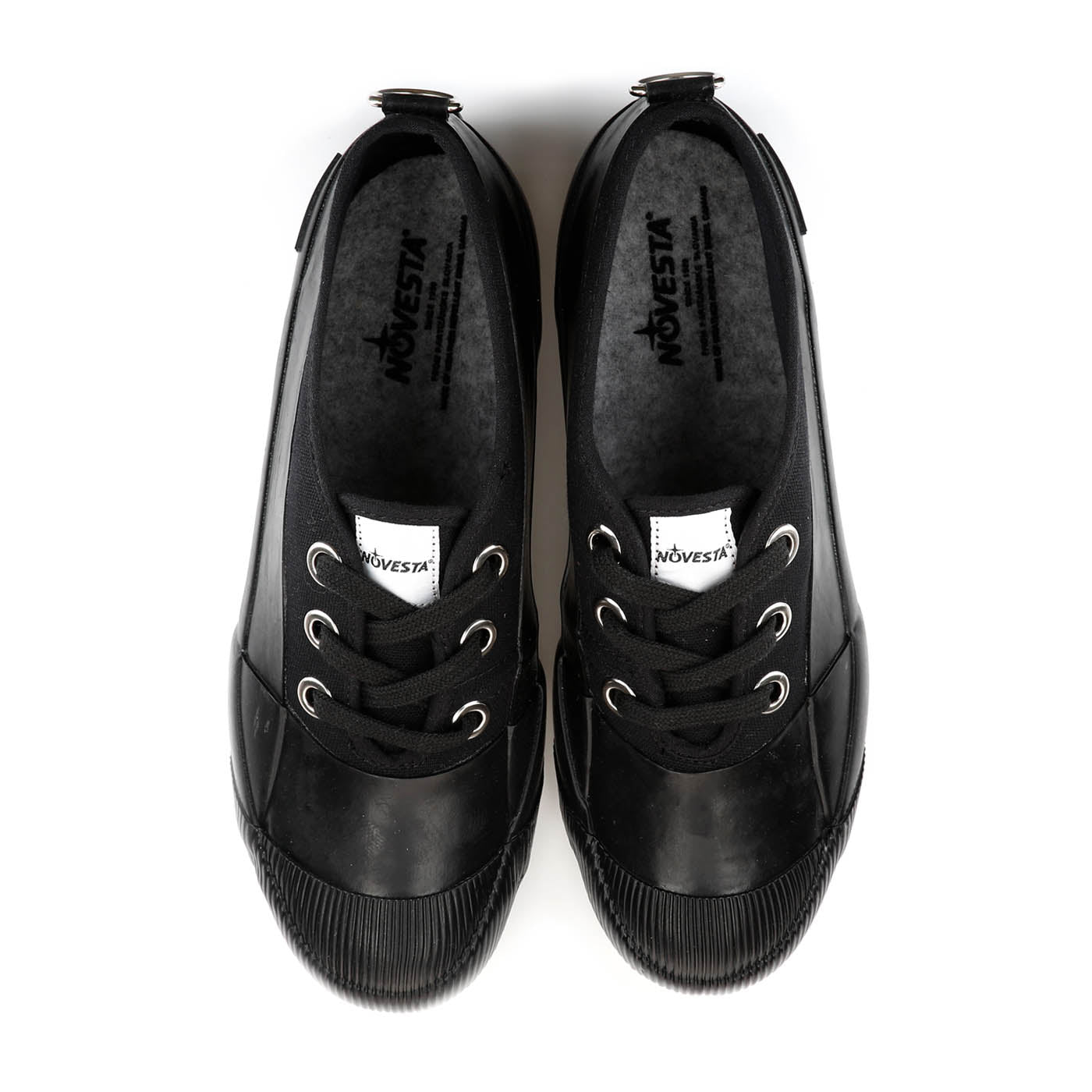 RUBBER SNEAKER LOW BLACK