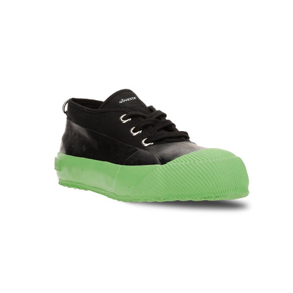 RUBBER SNEAKER LOW BLACK/GREEN