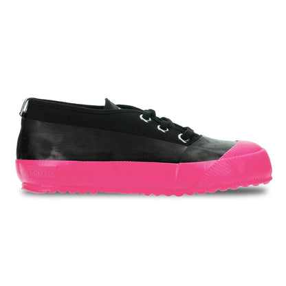 RUBBER SNEAKER LOW BLACK/PINK