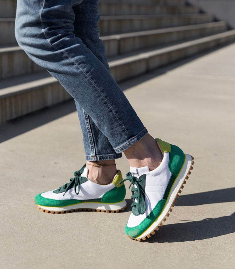 MARATHON RUNNER TRAIL WHITE/GREEN/YELLOW