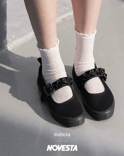EUNOIA FRILL BUCKLE MARY JANE