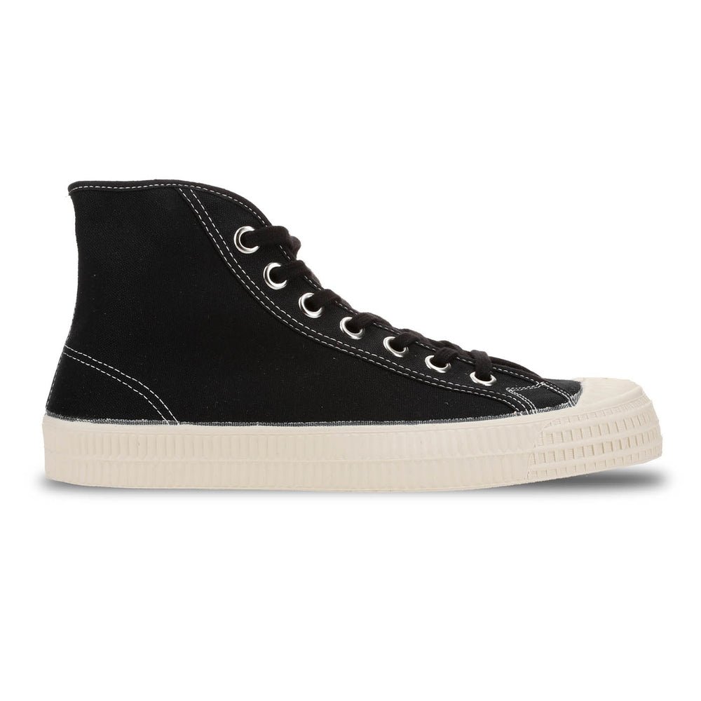 NOVESTA STAR DRIBBLE CONTRAST STITCH BLACK（スタードリブル・コントラスト・ステッチ／ブラック）スロバキア製ハイカットスニーカー 側面