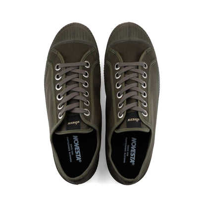 NOVESTA STAR MASTER WAX COTTON MILITARY GREEN（スターマスター・ワックス・コットン／ミリタリーグリーン）スロバキア製スニーカー 上面