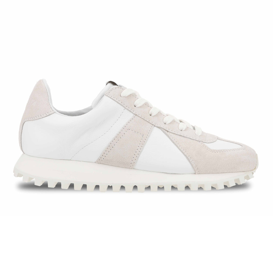 GERMAN TRAINER LEATHER TRAIL WHITE