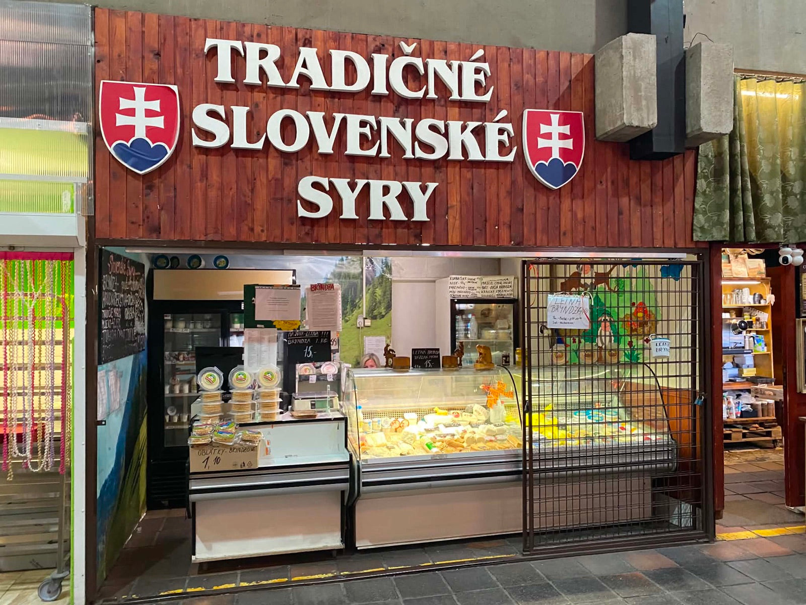 Slovak cheese store